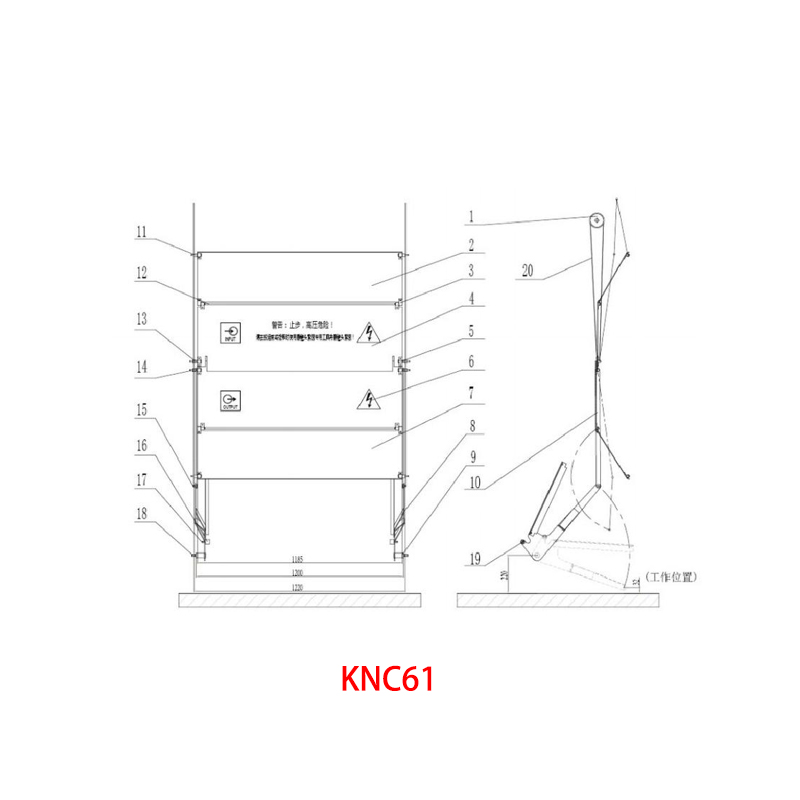 Perangkat penguncian self-lock kabinet listrik