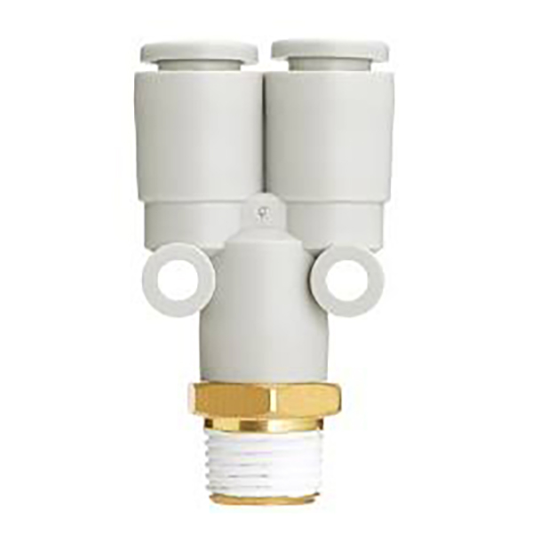 Perlengkapan Push-in Multi-Port Tipe Y Seri KQ2U / KQ2UD