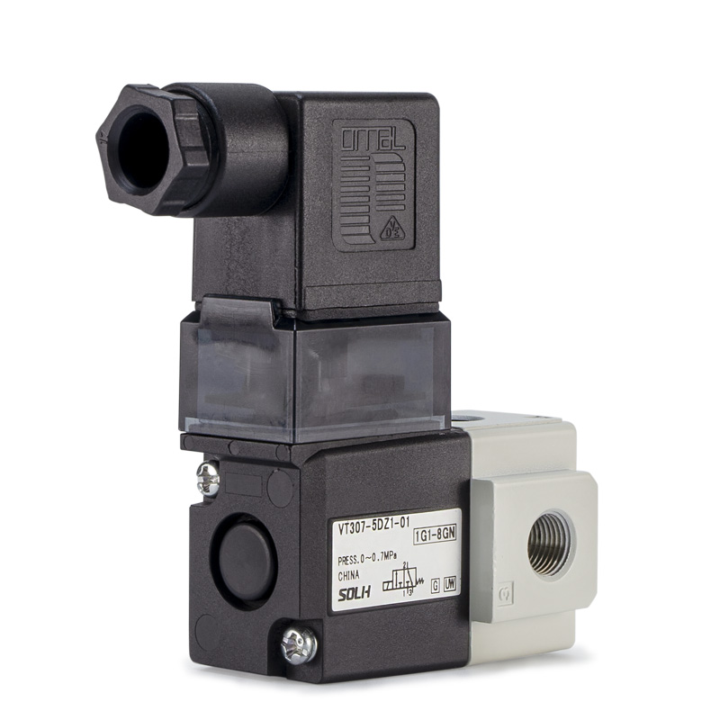 VT307 3 Port Solenoid Valve/Jenis Poppet yang Dioperasikan Langsung